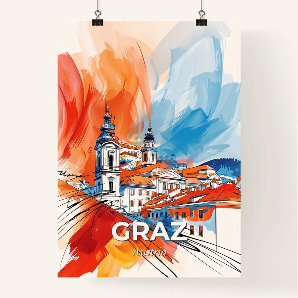 Vibrant Graz, Austria Poster