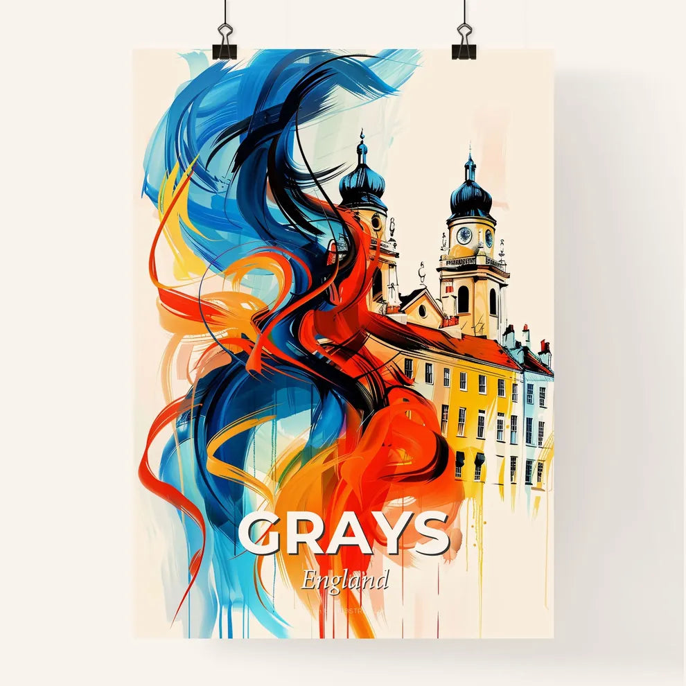 Vibrant Grays, England Poster