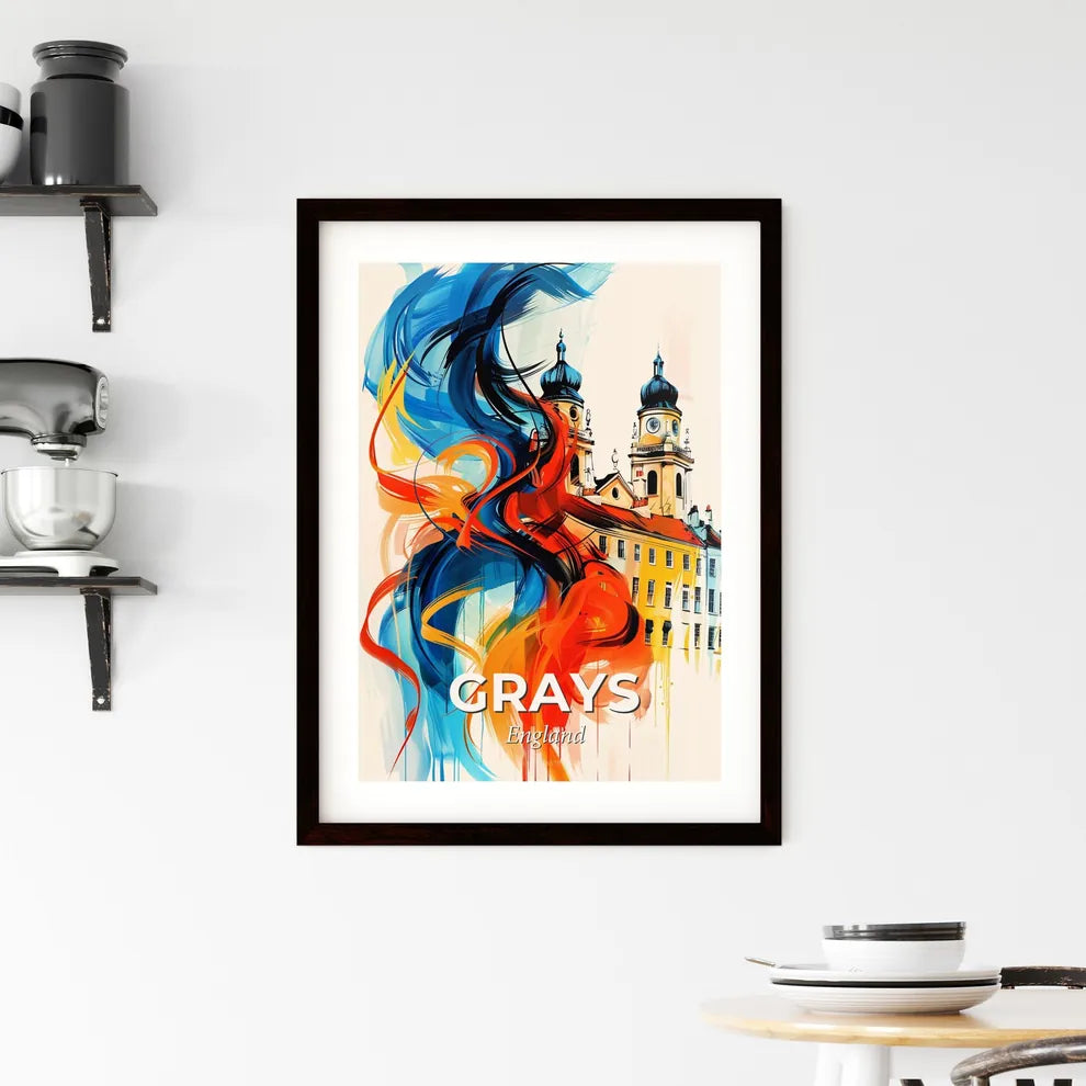 Vibrant Grays, England Framed Print