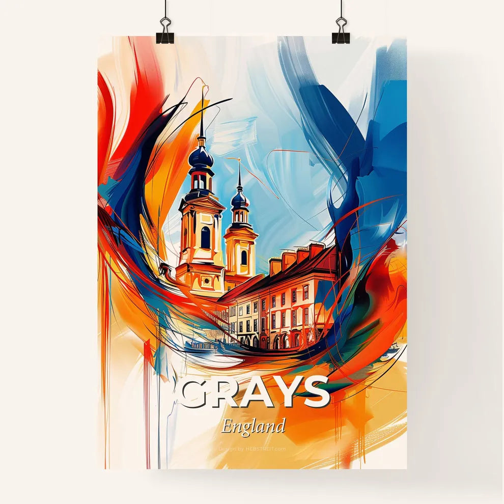 Vibrant Grays, England Poster