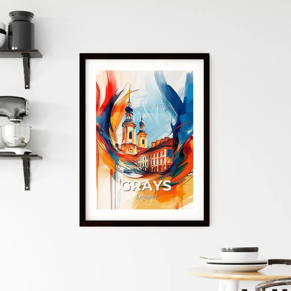 Vibrant Grays, England Framed Print