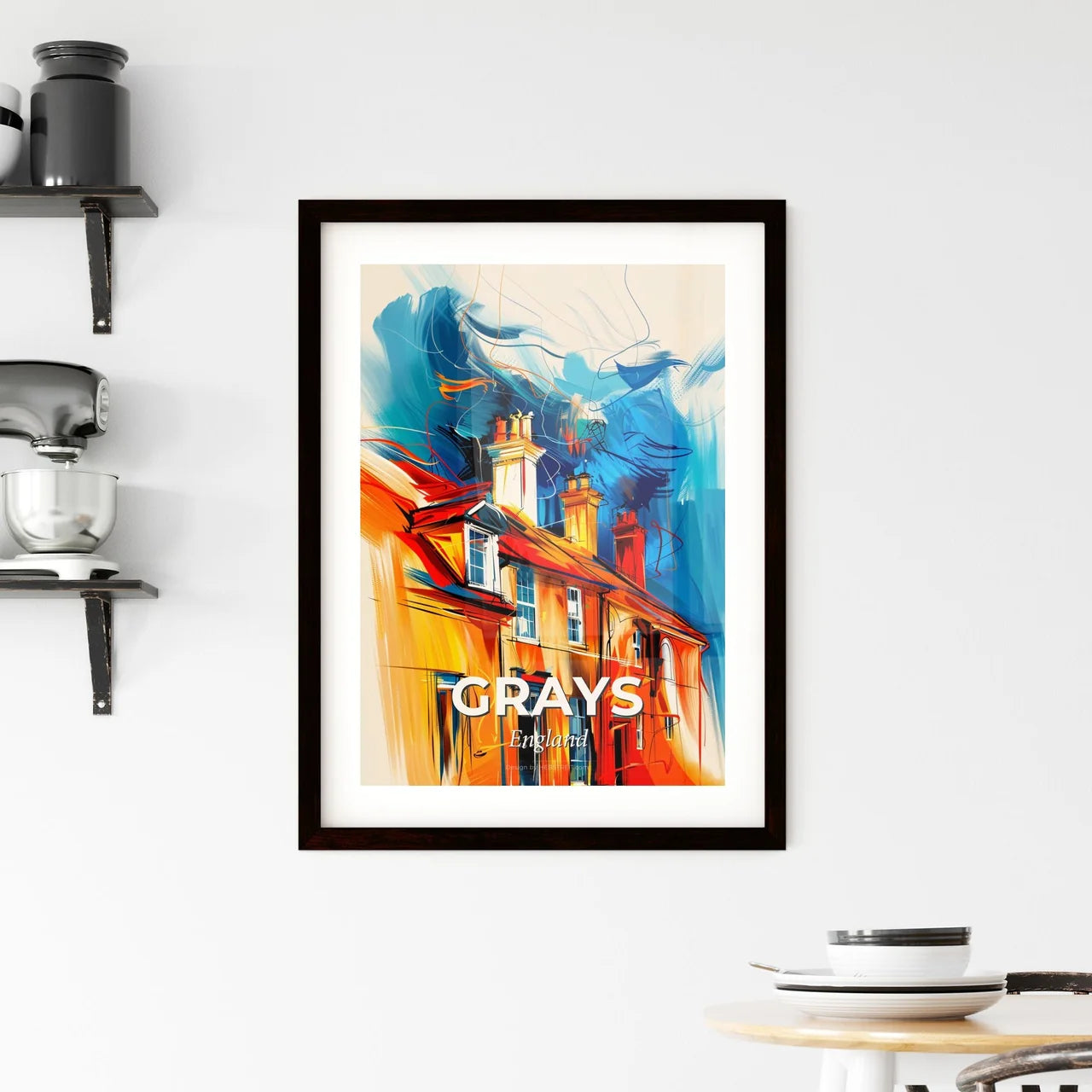 Vibrant Grays, England Framed Print