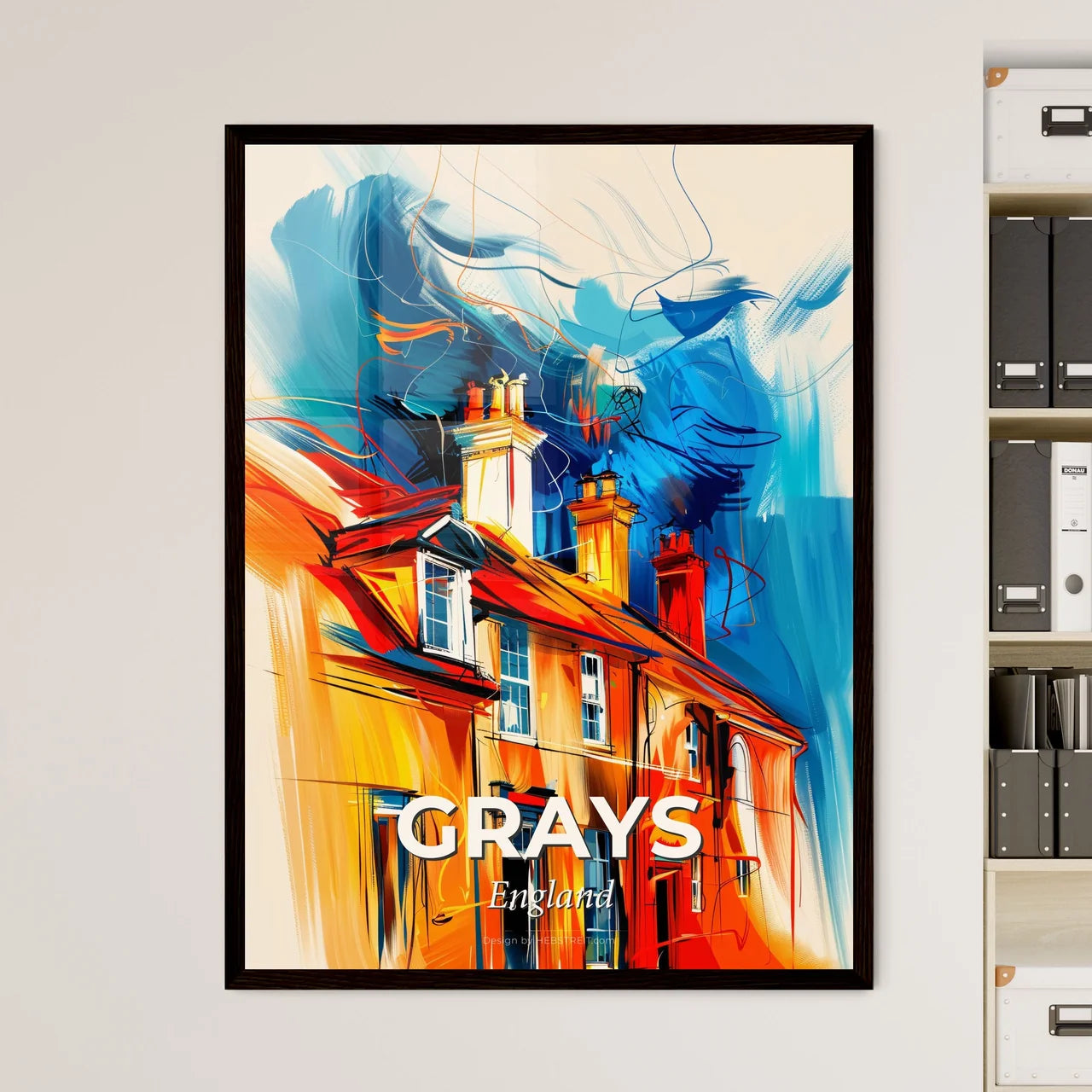 Vibrant Grays, England Art Print