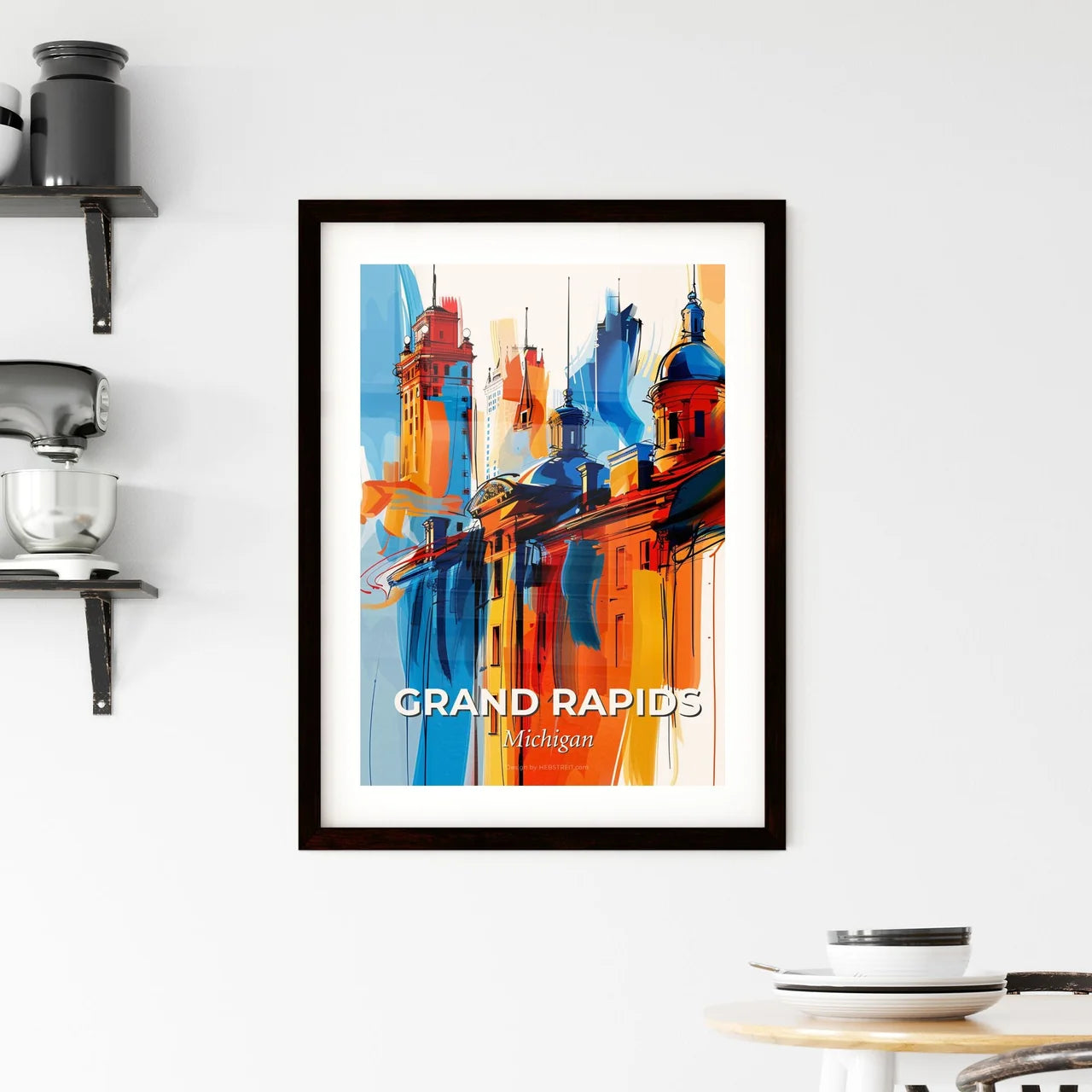 Vibrant Grand Rapids, Michigan Framed Print