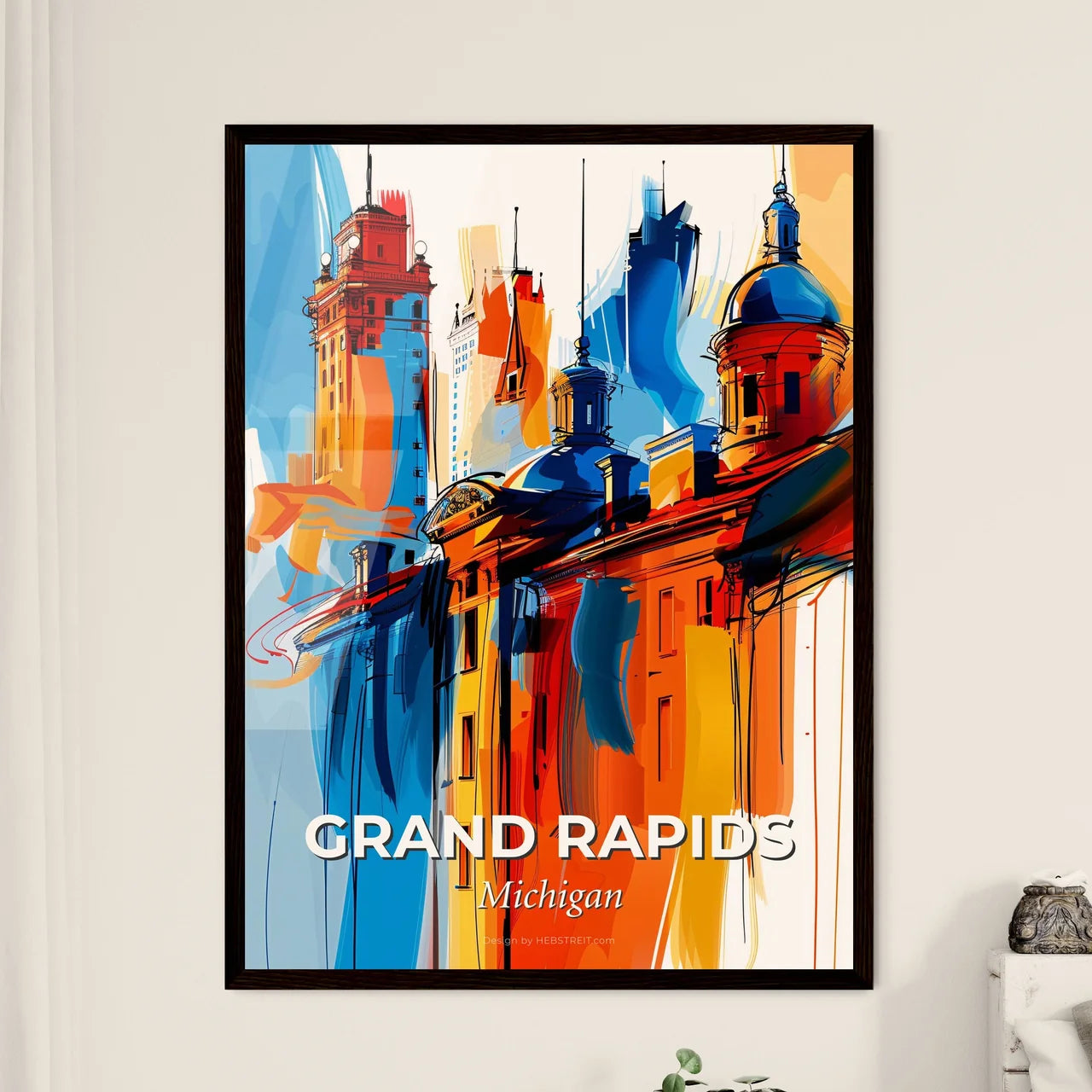 Vibrant Grand Rapids, Michigan Art Print