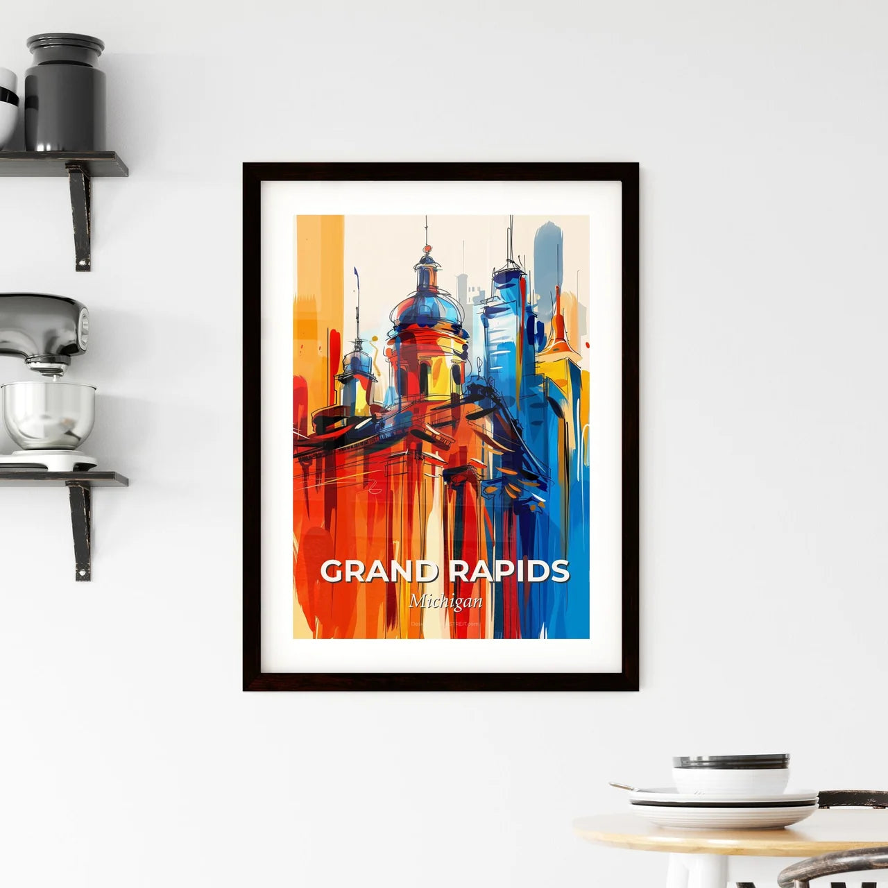 Vibrant Grand Rapids, Michigan Framed Print