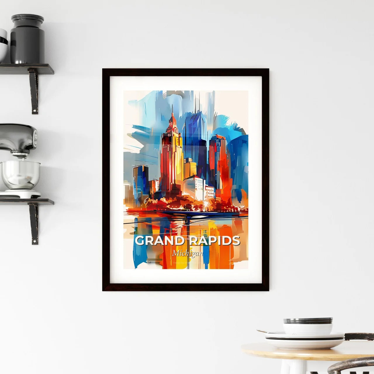Vibrant Grand Rapids, Michigan Framed Print