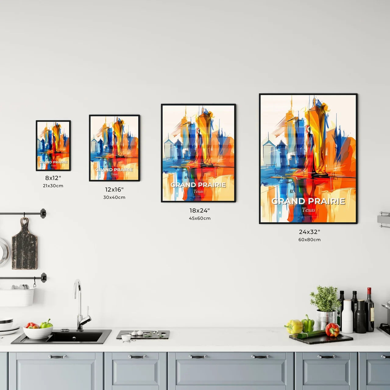 Vibrant Grand Prairie, Texas Kitchen Art