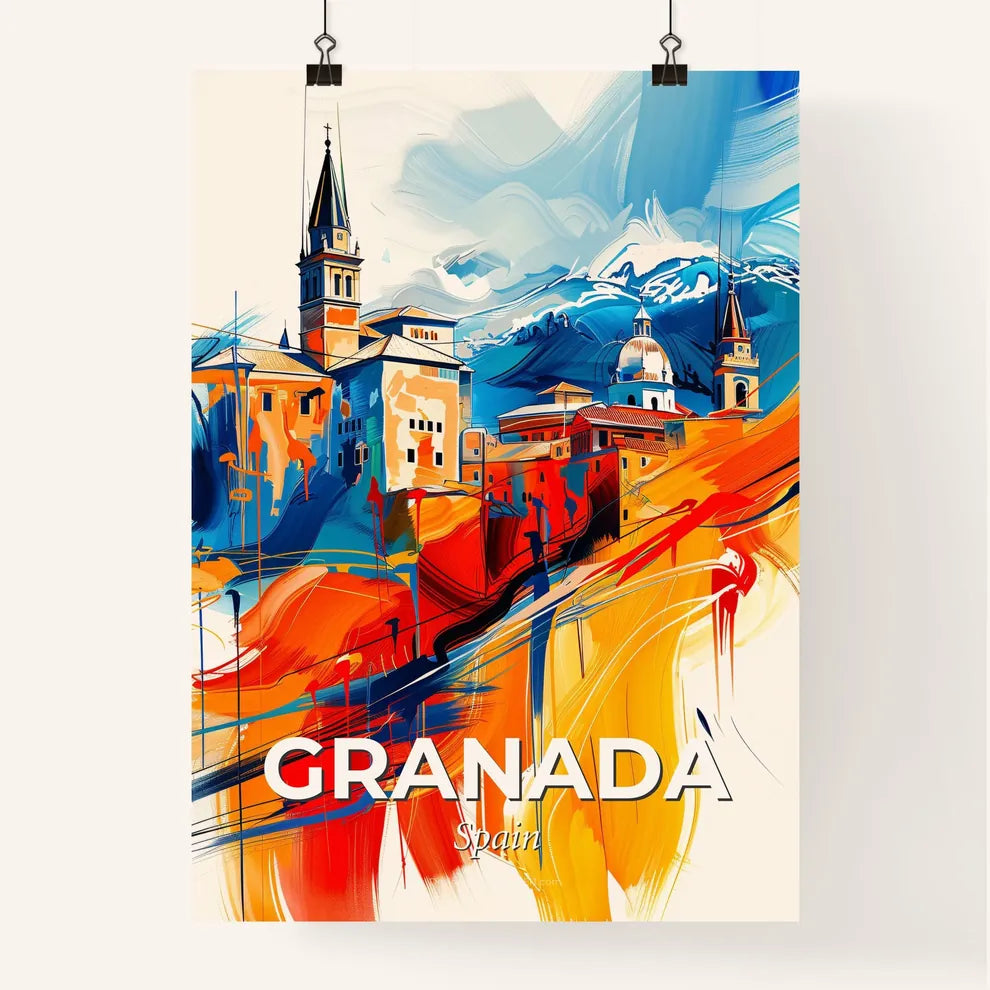 Vibrant Granada, Spain Poster