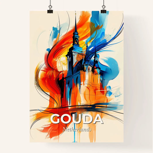 Vibrant Gouda, Netherlands Poster