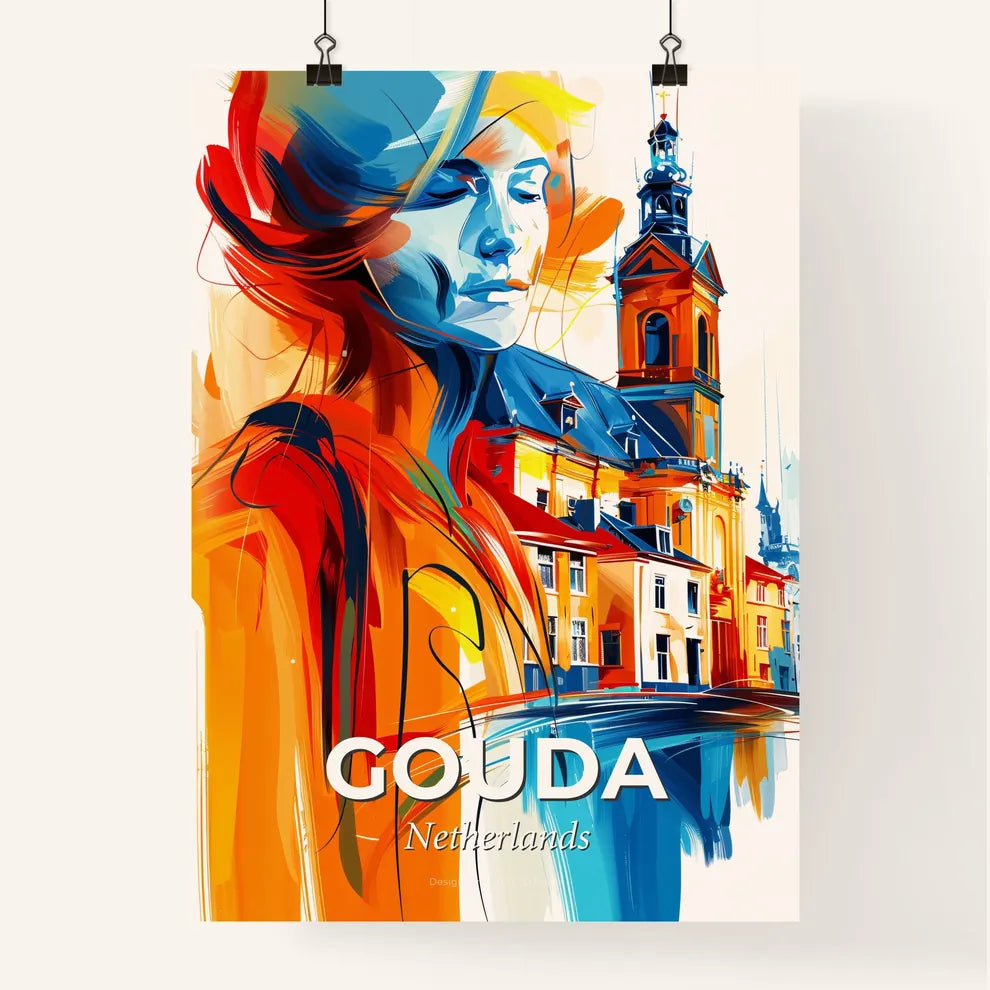Vibrant Gouda, Netherlands Poster