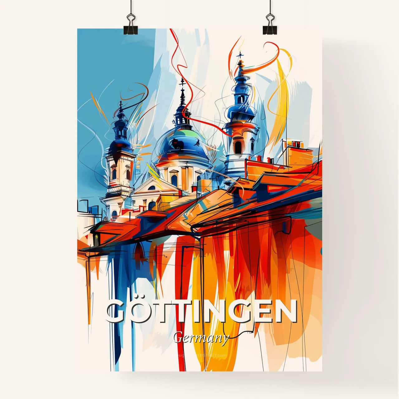 Vibrant Göttingen, Germany Poster