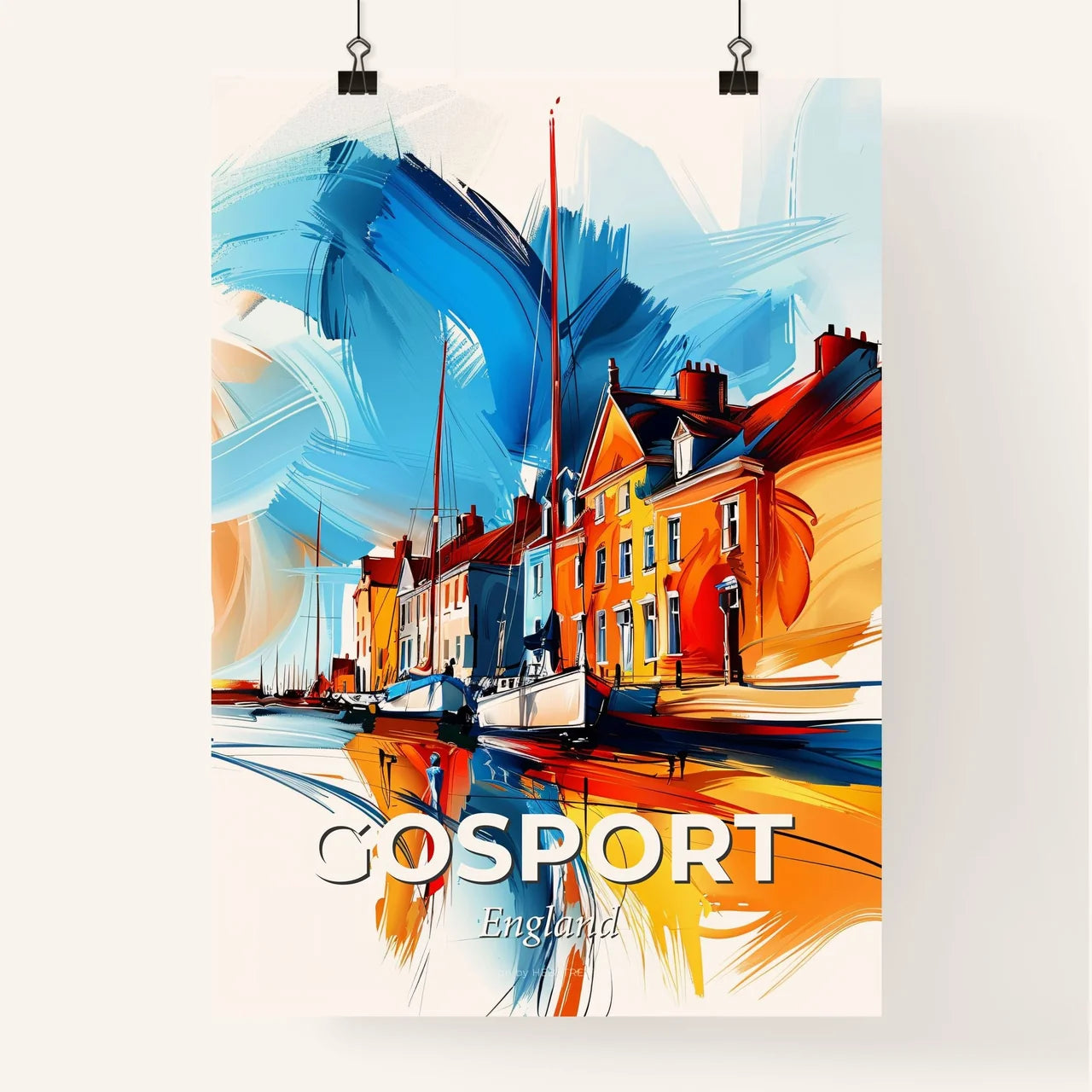 Vibrant Gosport, England Poster