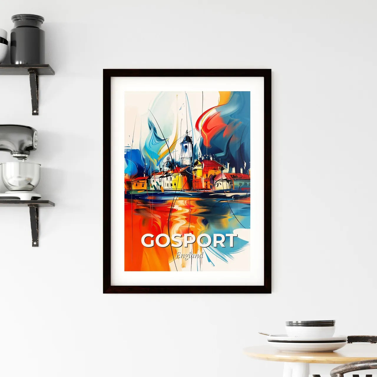 Vibrant Gosport, England Framed Print