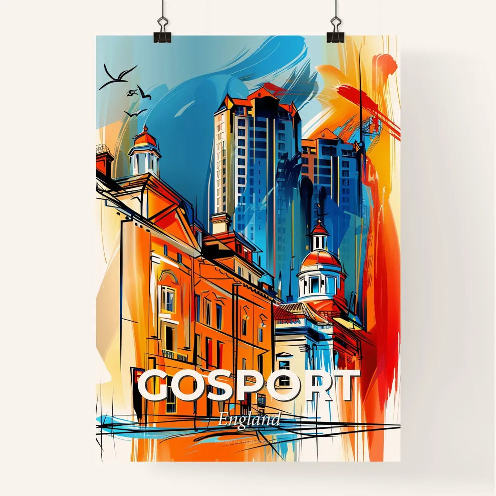 Vibrant Gosport, England Poster