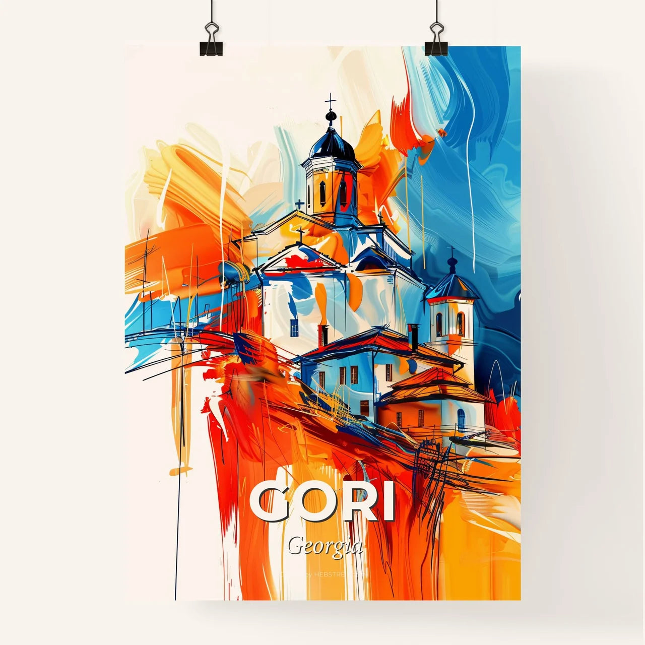 Vibrant Gori, Georgia Poster