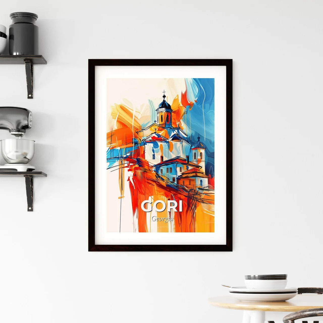 Vibrant Gori, Georgia Framed Print