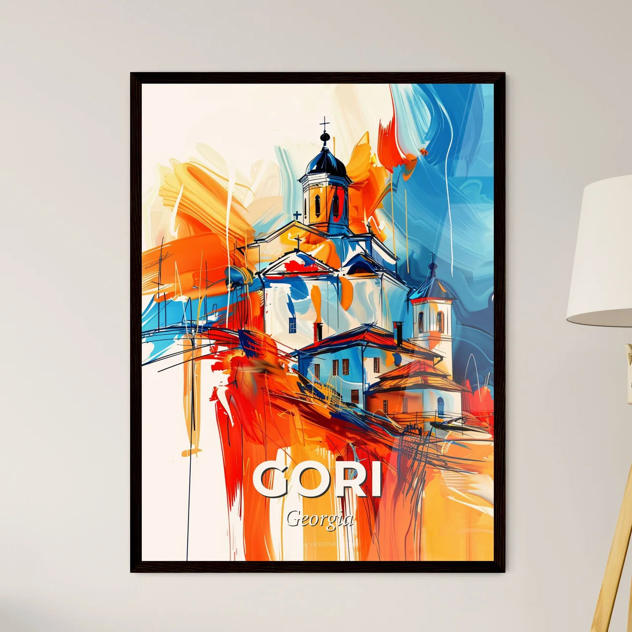 Vibrant Gori, Georgia Art Print