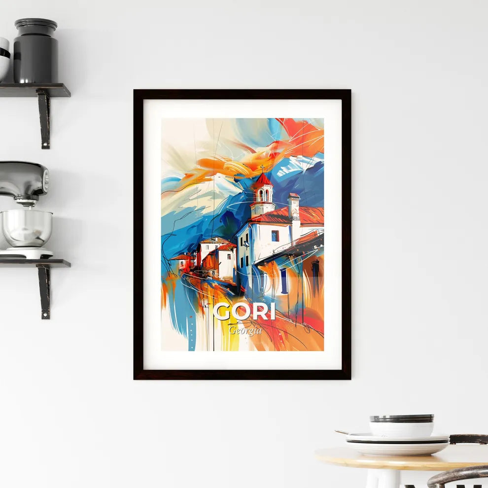 Vibrant Gori, Georgia Framed Print