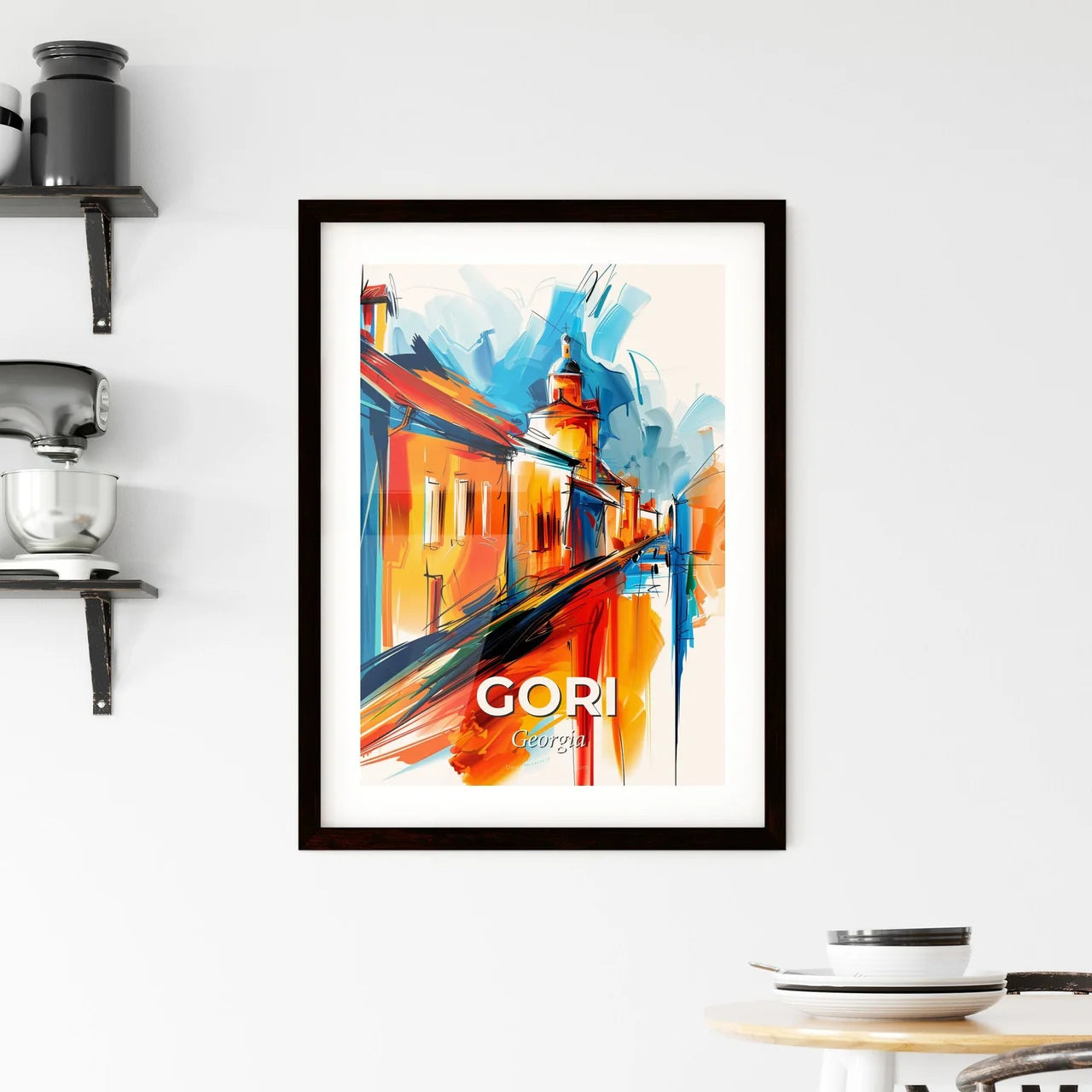 Vibrant Gori, Georgia Framed Print