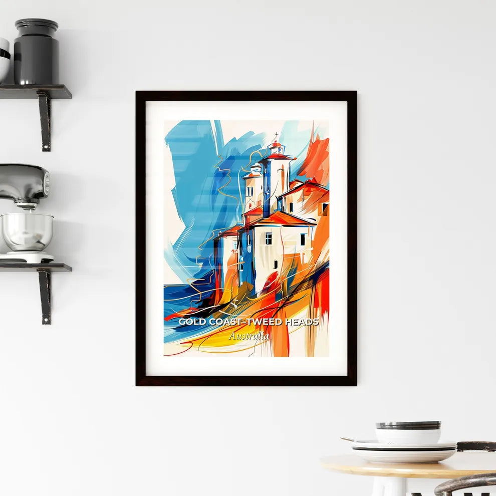 Vibrant Gold Coast–Tweed Heads, Australia Framed Print