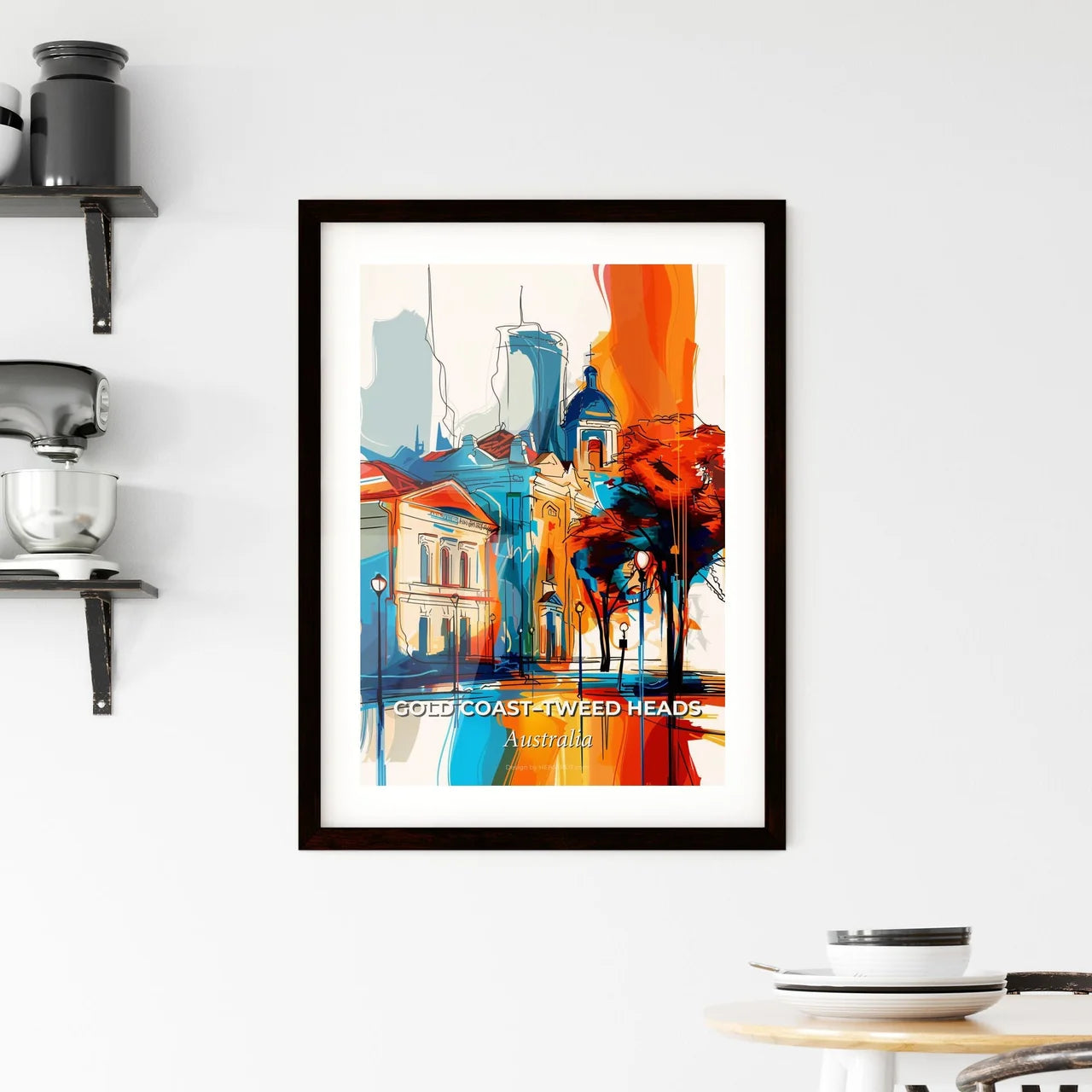 Vibrant Gold Coast–Tweed Heads, Australia Framed Print