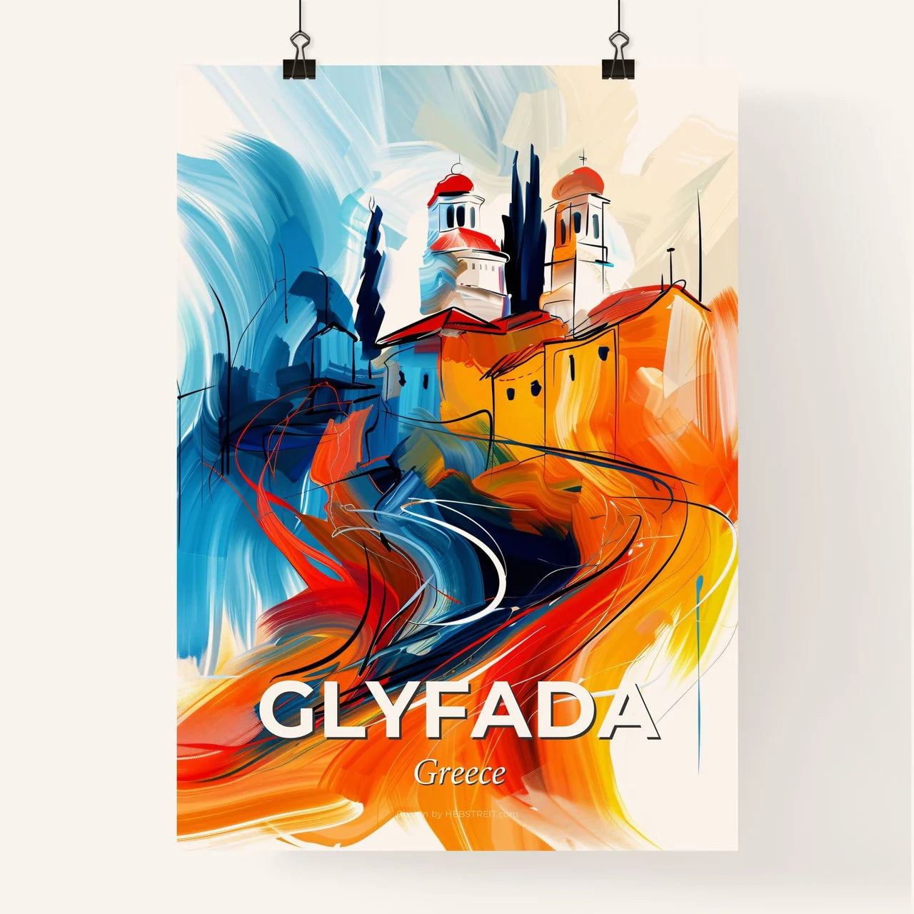 Vibrant Glyfada, Greece Poster