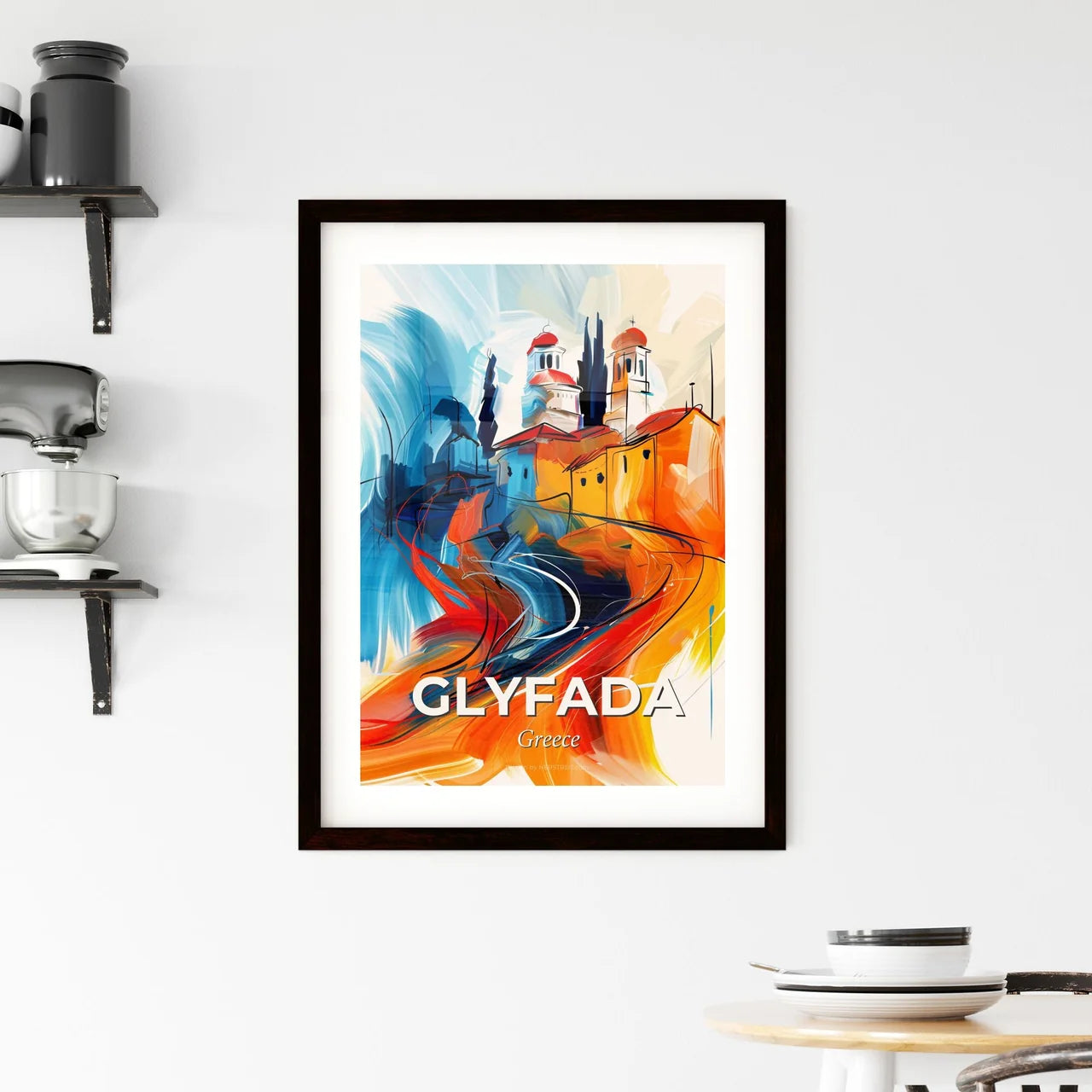 Vibrant Glyfada, Greece Framed Print