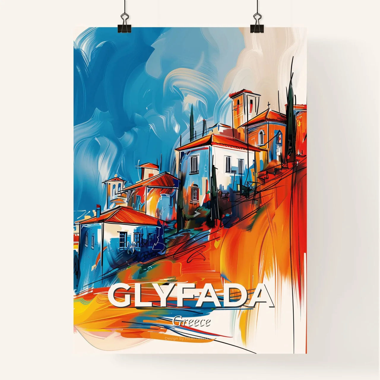 Vibrant Glyfada, Greece Poster