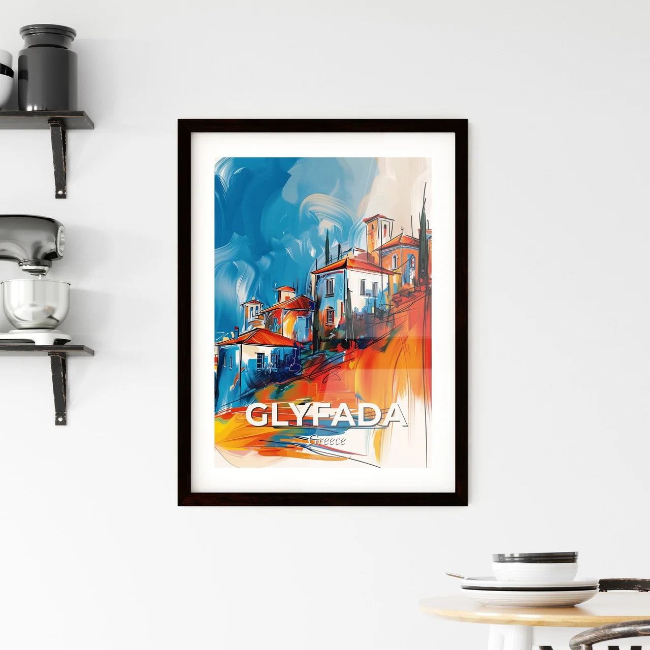 Vibrant Glyfada, Greece Framed Print