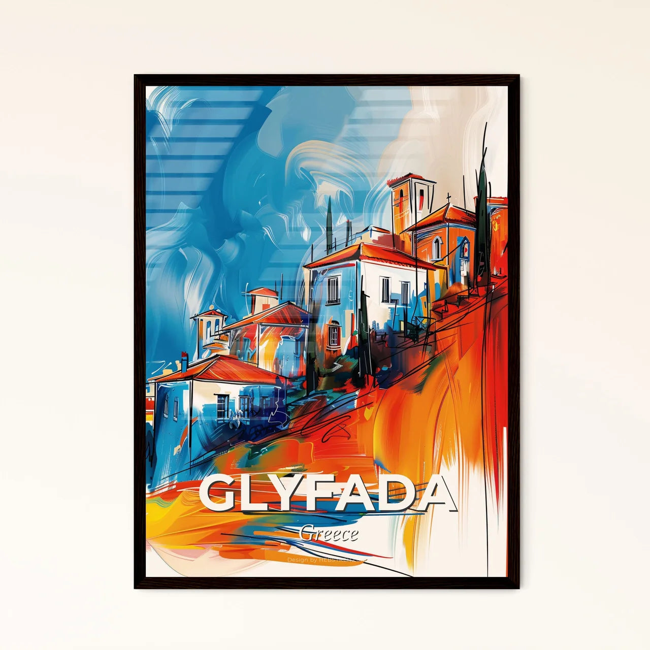 Vibrant Glyfada, Greece Art Print