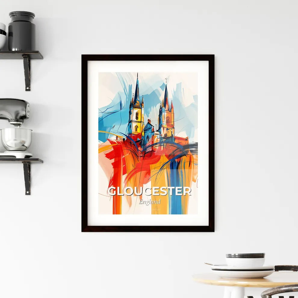 Vibrant Gloucester, England Framed Print