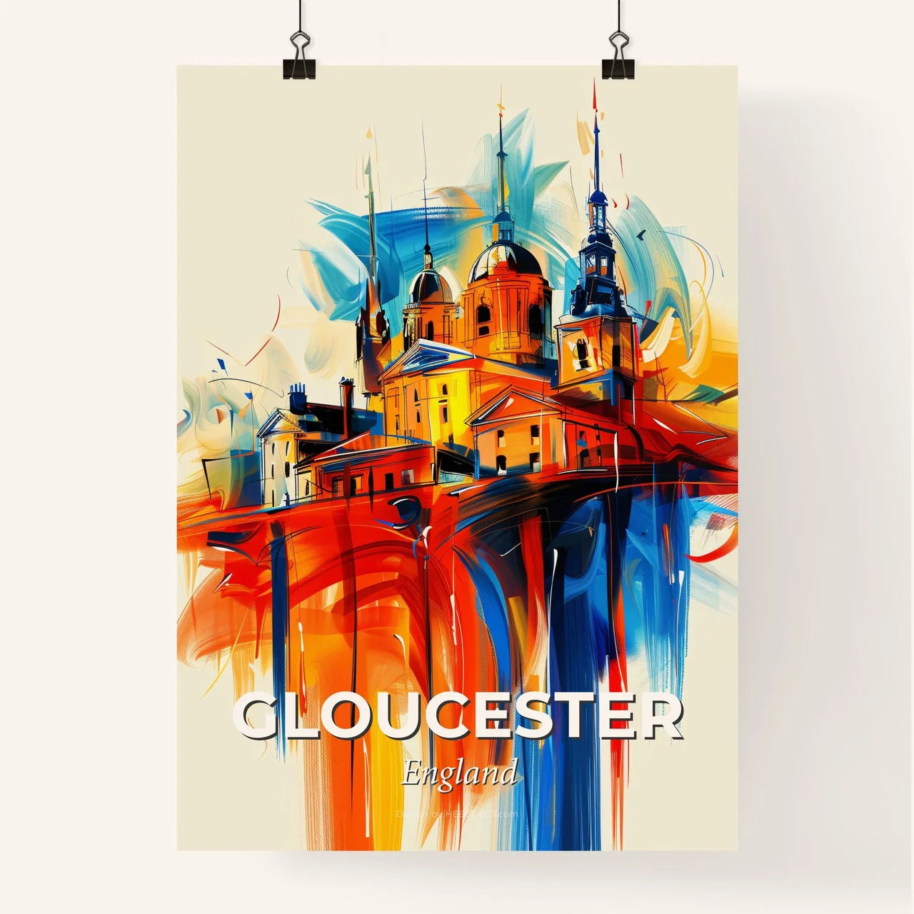 Vibrant Gloucester, England Poster