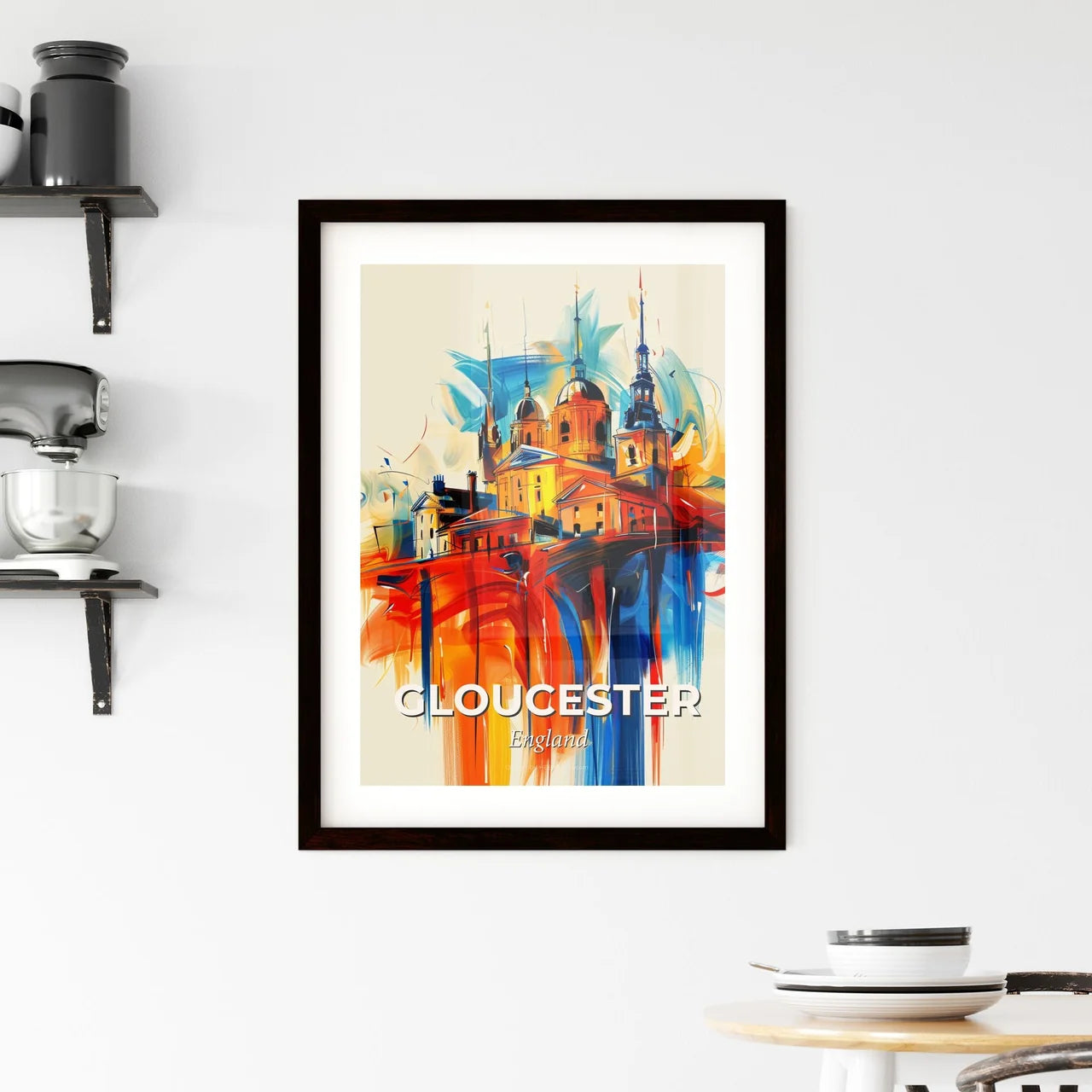 Vibrant Gloucester, England Framed Print