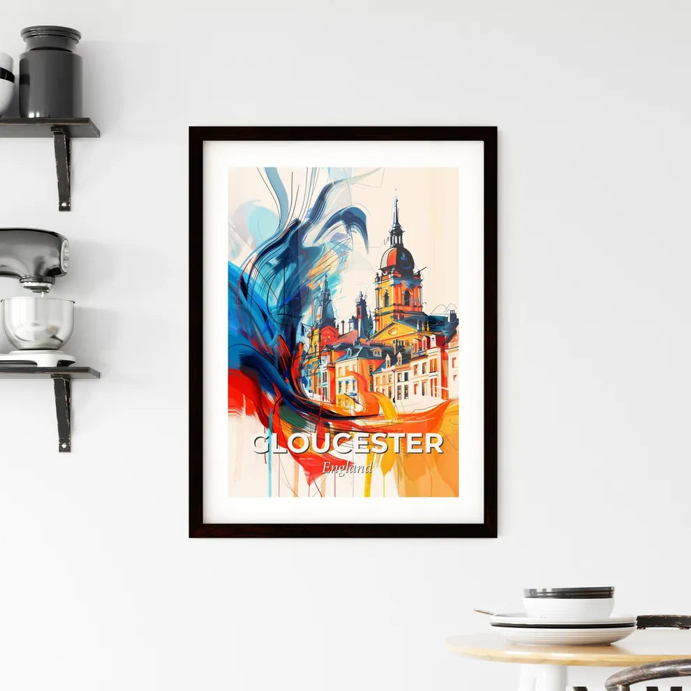 Vibrant Gloucester, England Framed Print