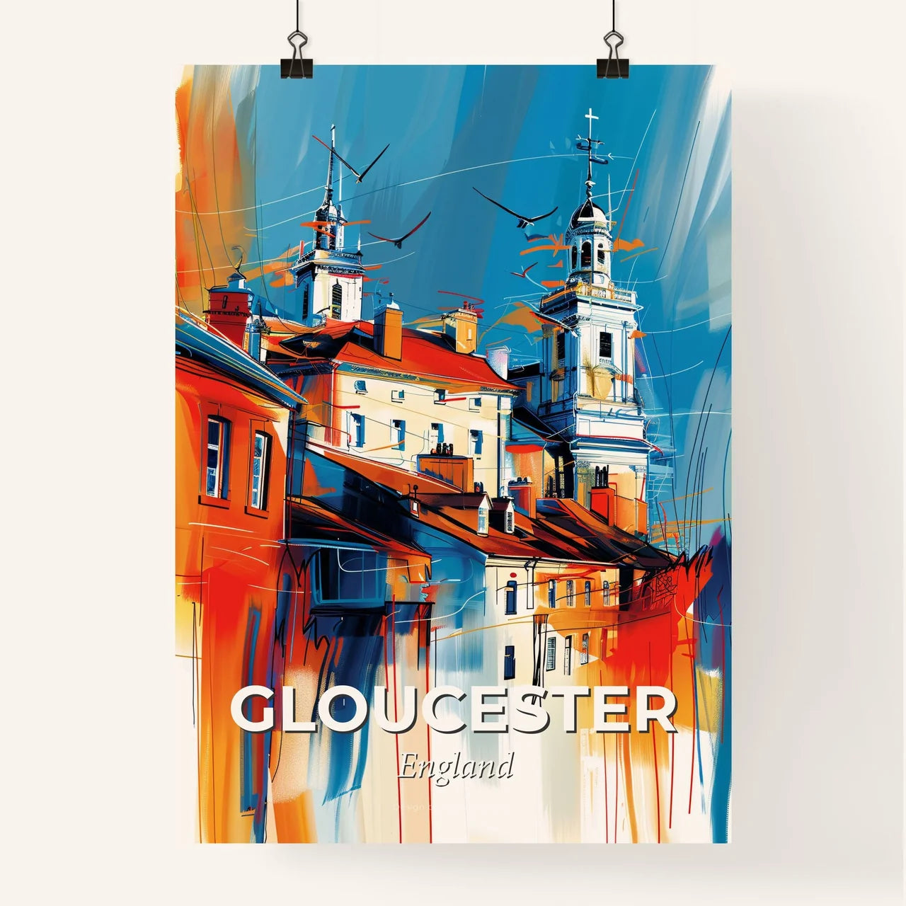 Vibrant Gloucester, England Poster