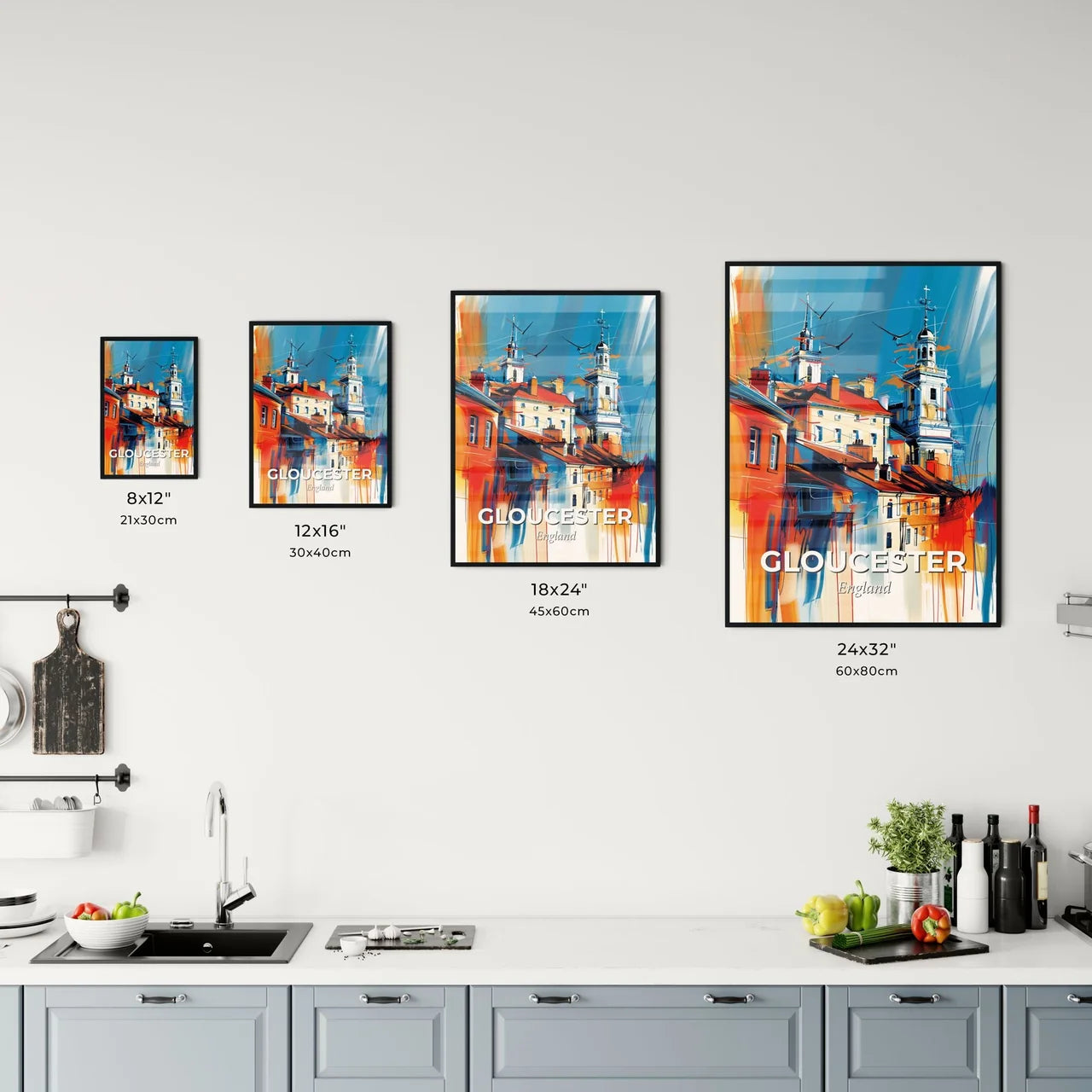 Vibrant Gloucester, England Kitchen Art