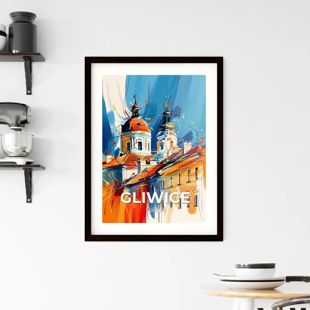 Vibrant Gliwice, Poland Framed Print