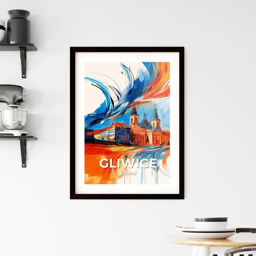 Vibrant Gliwice, Poland Framed Print