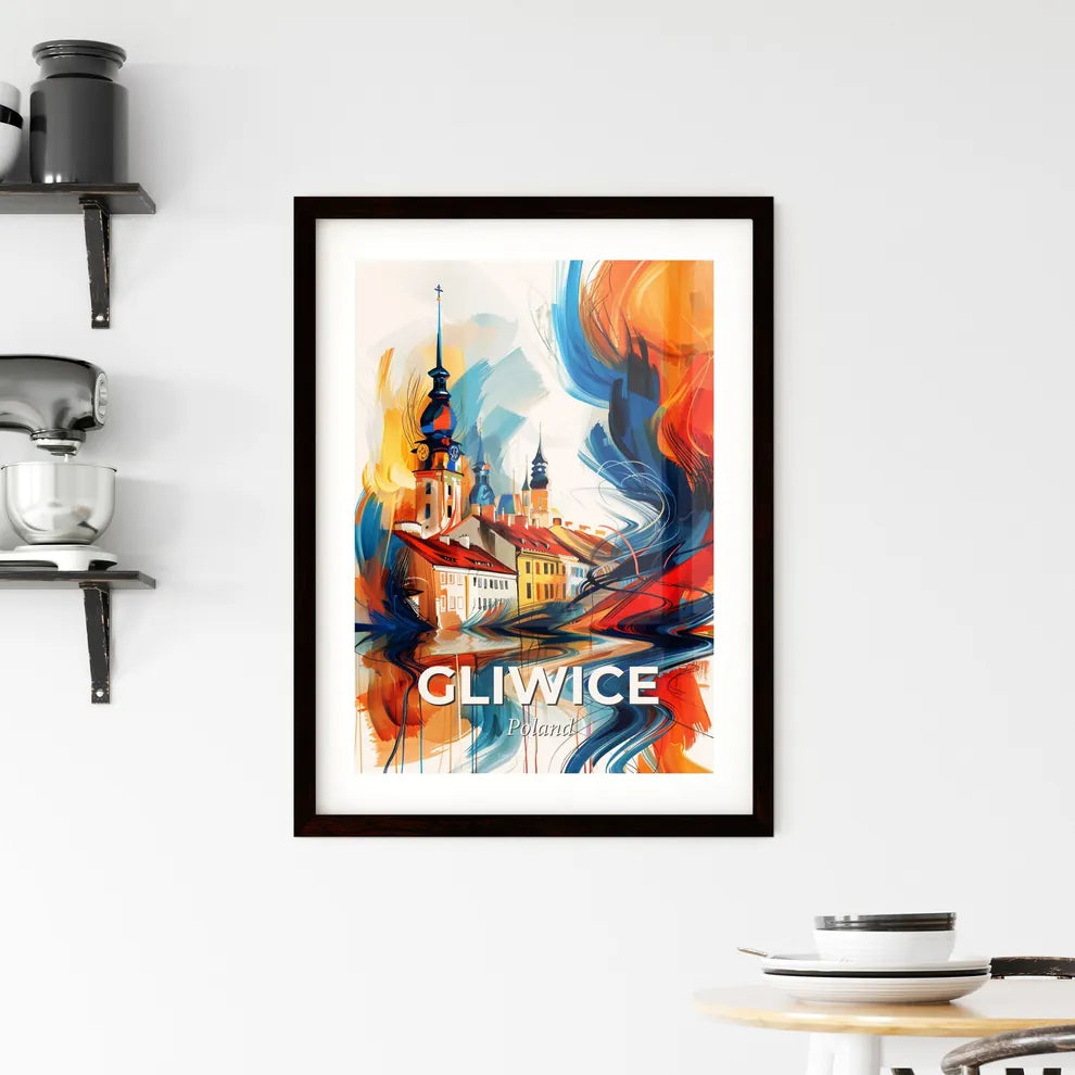 Vibrant Gliwice, Poland Framed Print