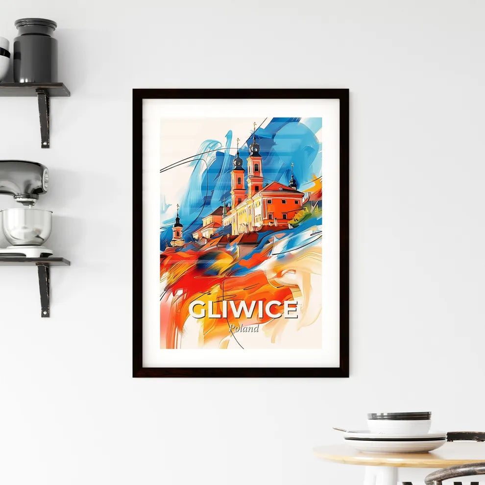 Vibrant Gliwice, Poland Framed Print