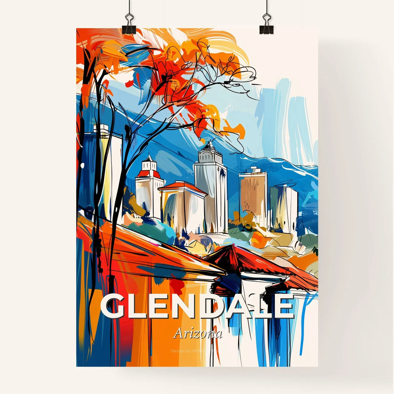 Vibrant Glendale, Arizona Poster