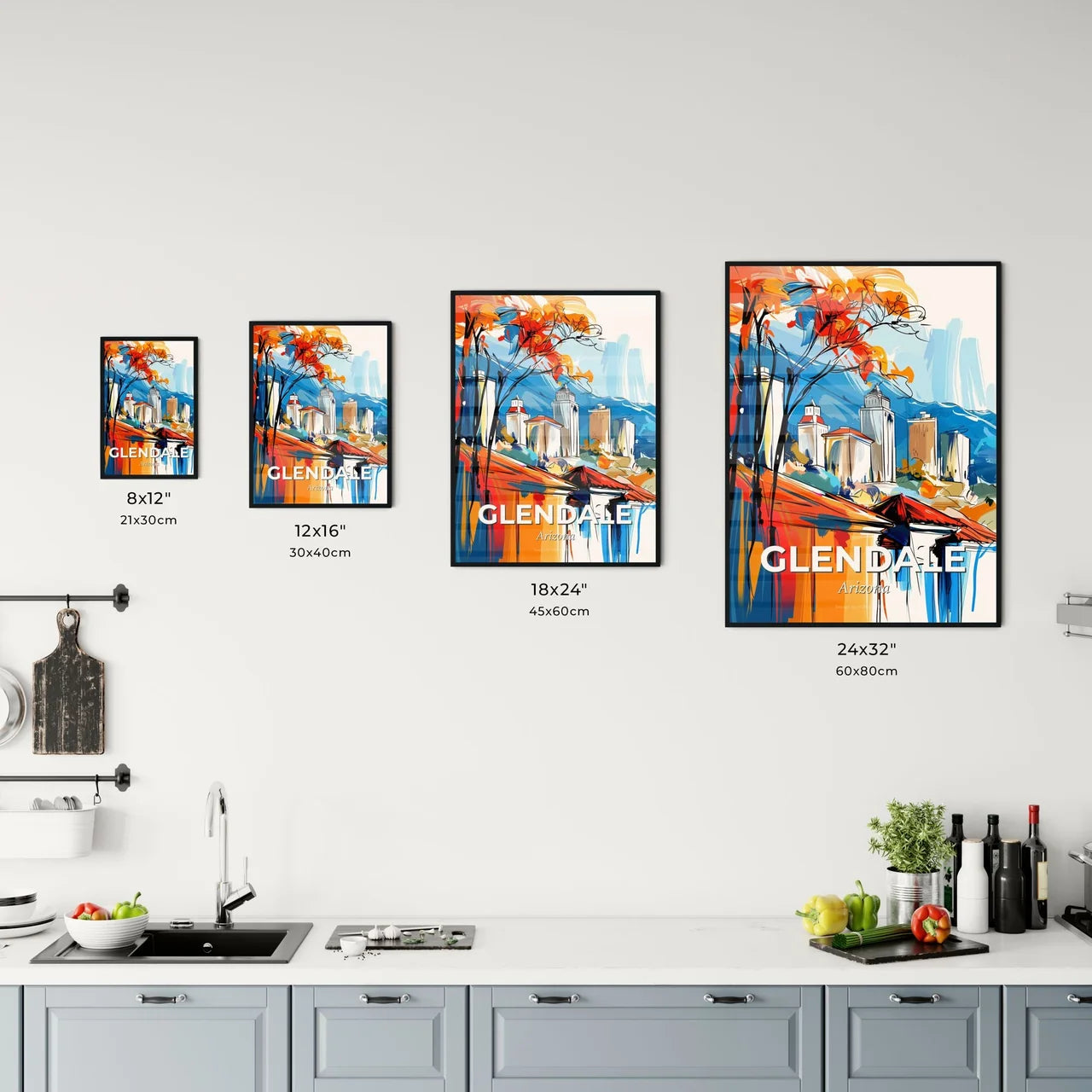 Vibrant Glendale, Arizona Kitchen Art