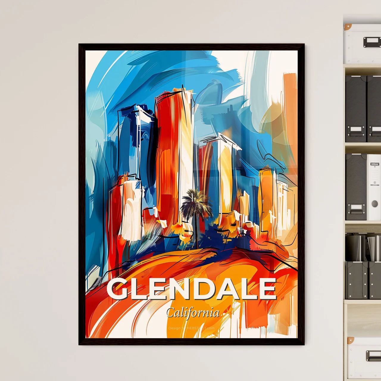 Vibrant Glendale, California Art Print