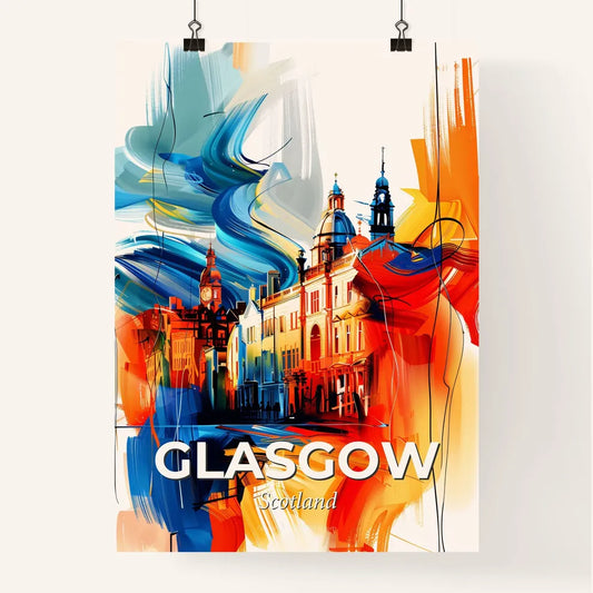 Vibrant Glasgow, Scotland Poster