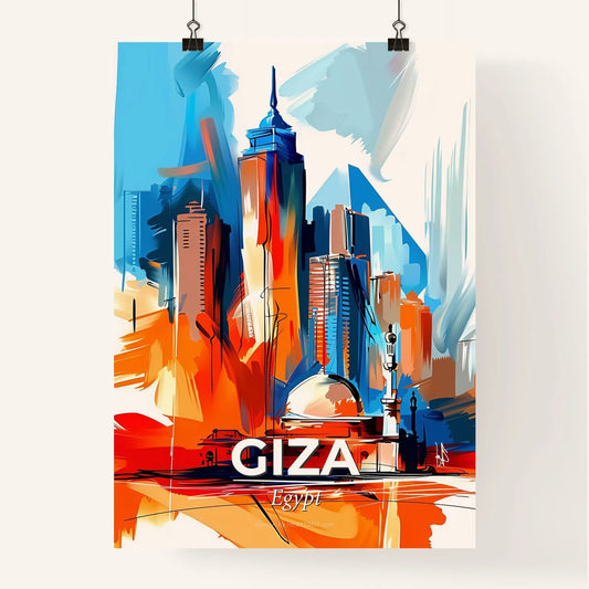 Vibrant Giza, Egypt Poster