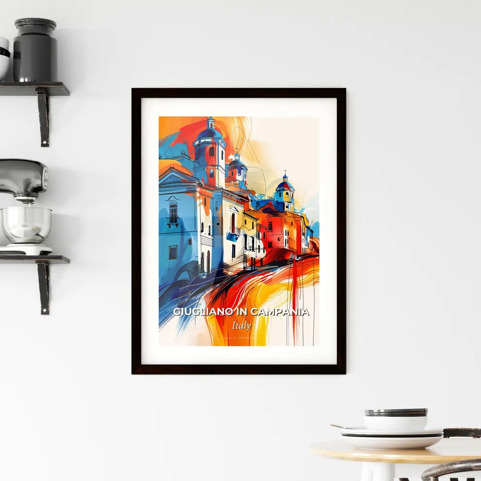 Vibrant Giugliano In Campania, Italy Framed Print