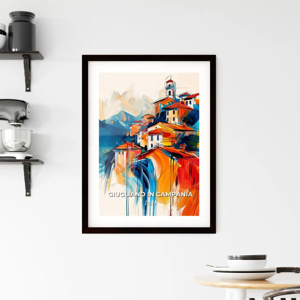 Vibrant Giugliano In Campania, Italy Framed Print