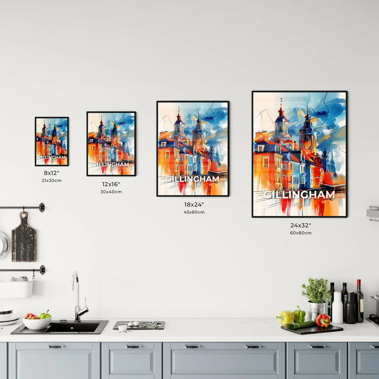 Vibrant Gillingham, England Kitchen Art