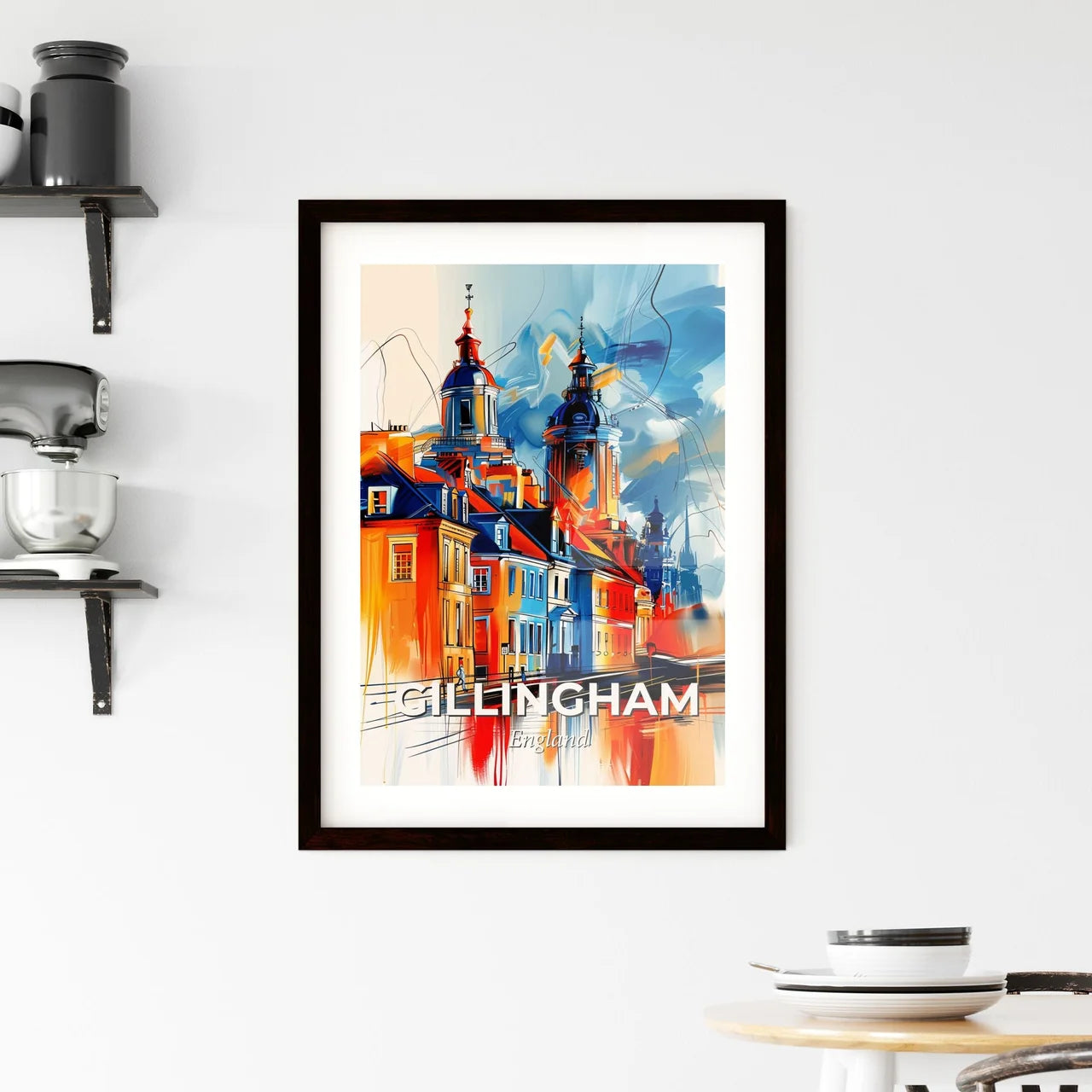 Vibrant Gillingham, England Framed Print